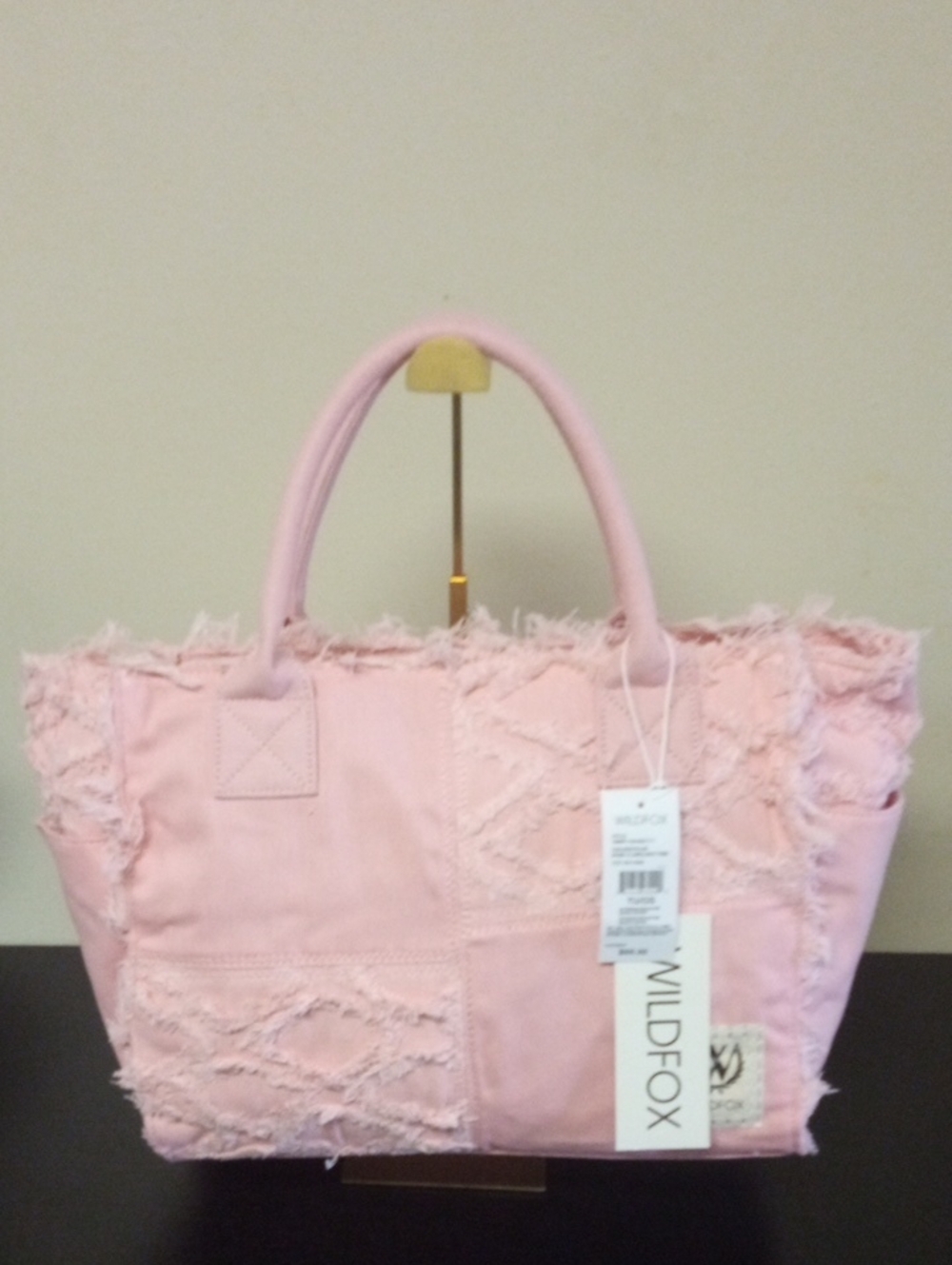 Wildfox Pink Denim Travel Tote NWT